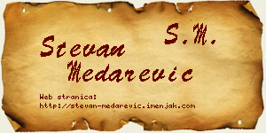 Stevan Medarević vizit kartica